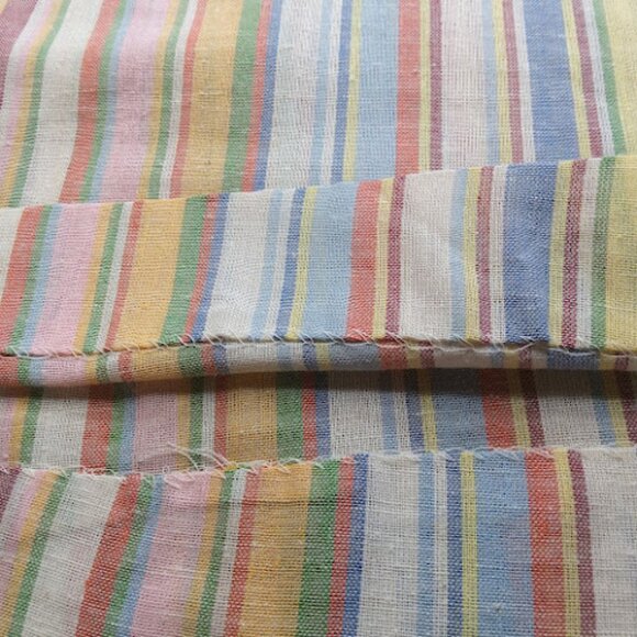 VINTAGE 60s 70s Striped Housedress By Sears Union Made Zip Up Rockabilly VTG18 - Picture 13 of 13